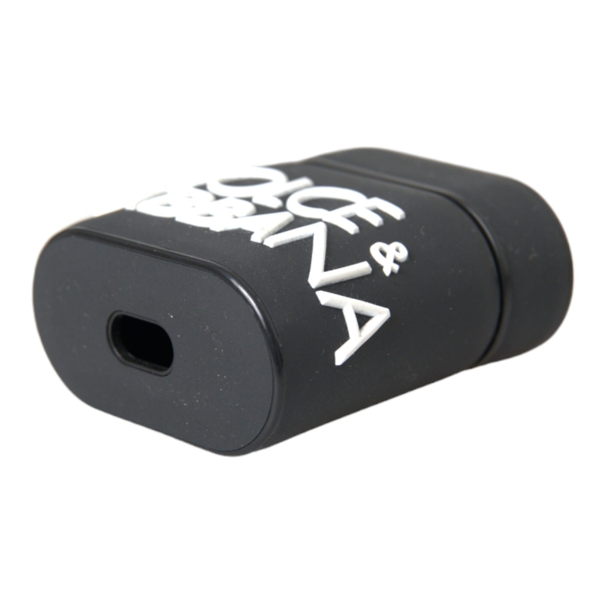 Dolce & Gabbana Black White Silicone Embossed Logo Airpods Case