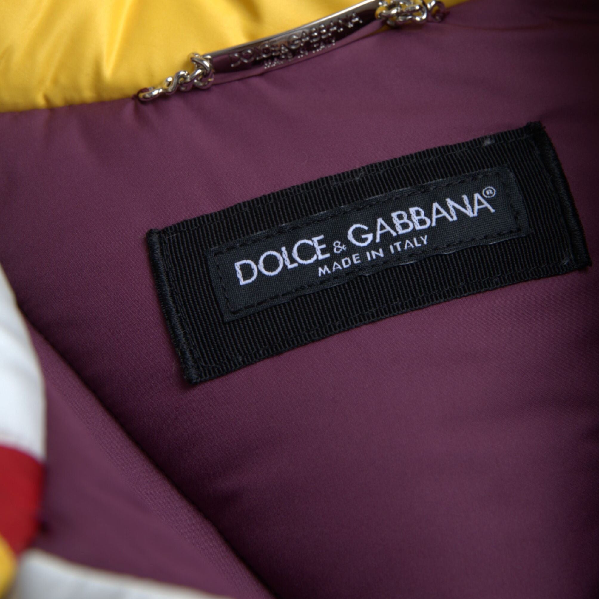 Dolce & Gabbana Multicolor Windbreaker Puffer Jacket Men