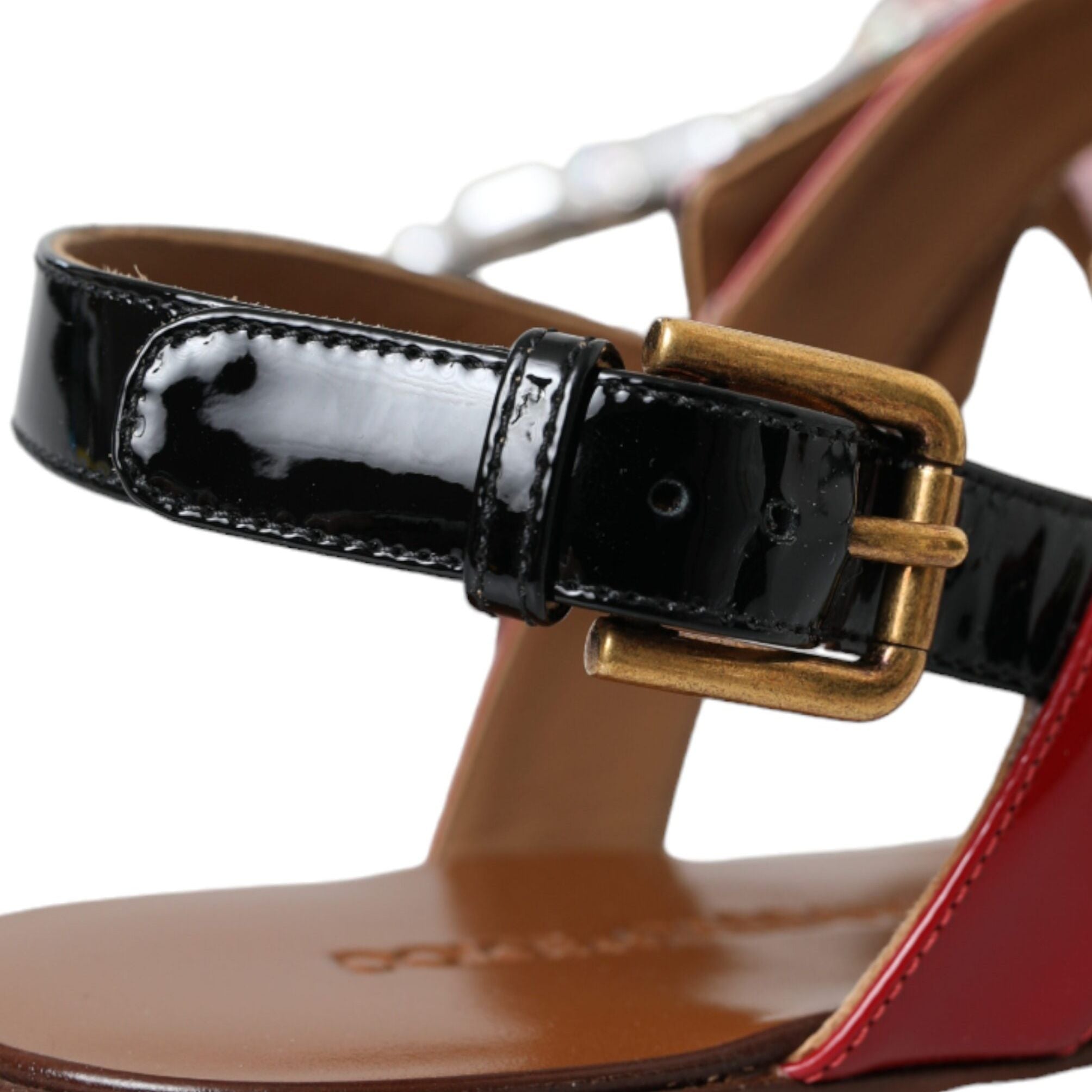 Dolce & Gabbana Multicolor Crystal Sandals Flip Flops Shoes