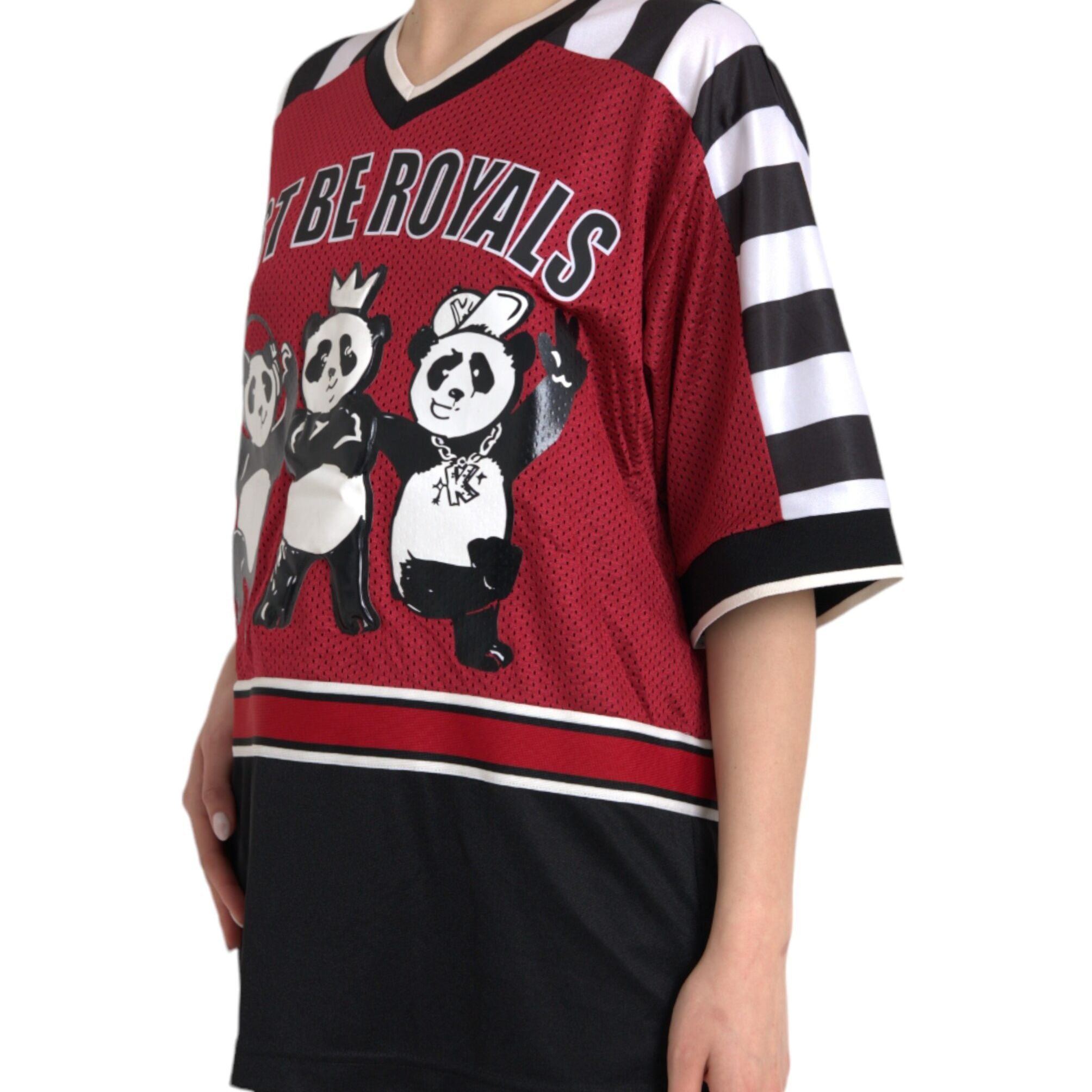 Dolce & Gabbana Multicolor Royals Panda Oversized T-shirt