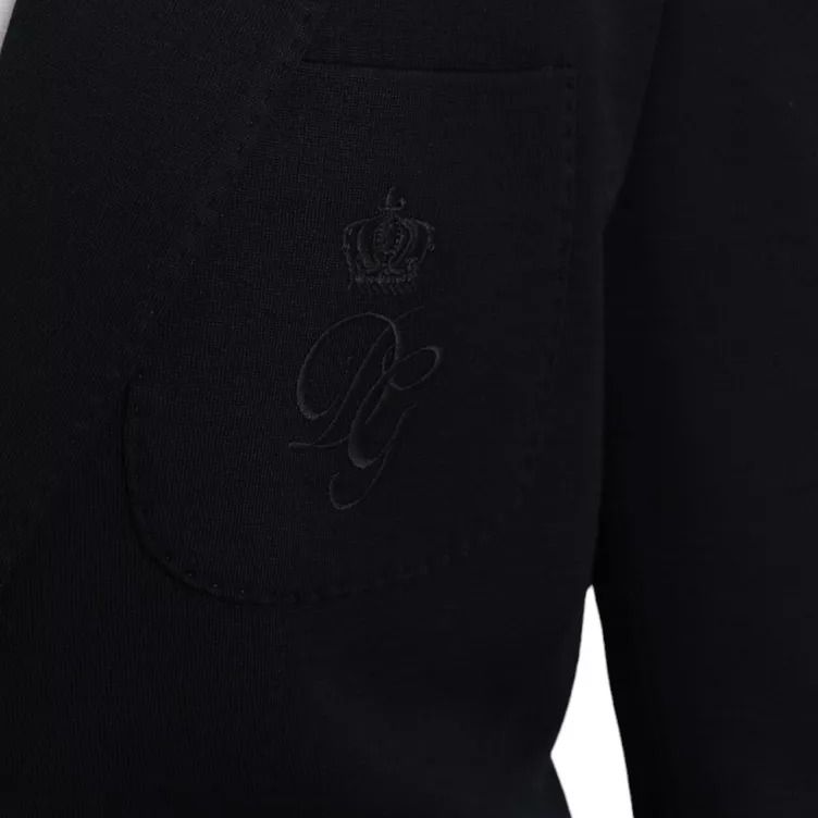 Dolce & Gabbana Blue Wool Notch Single Breasted Coat Blazer