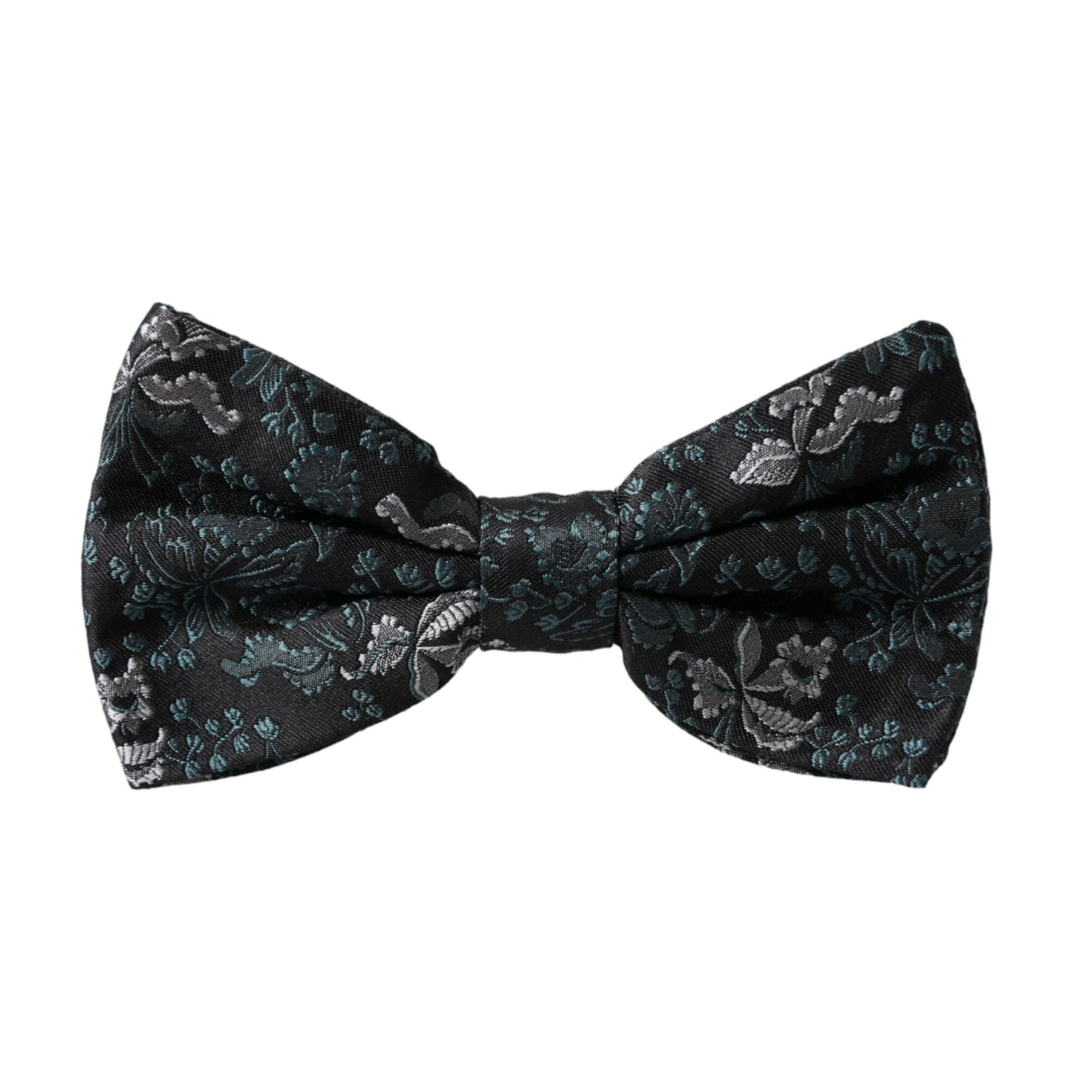 Dolce & Gabbana Multicolor Fantasy Floral Silk Adjustable Neck Men Bow Tie