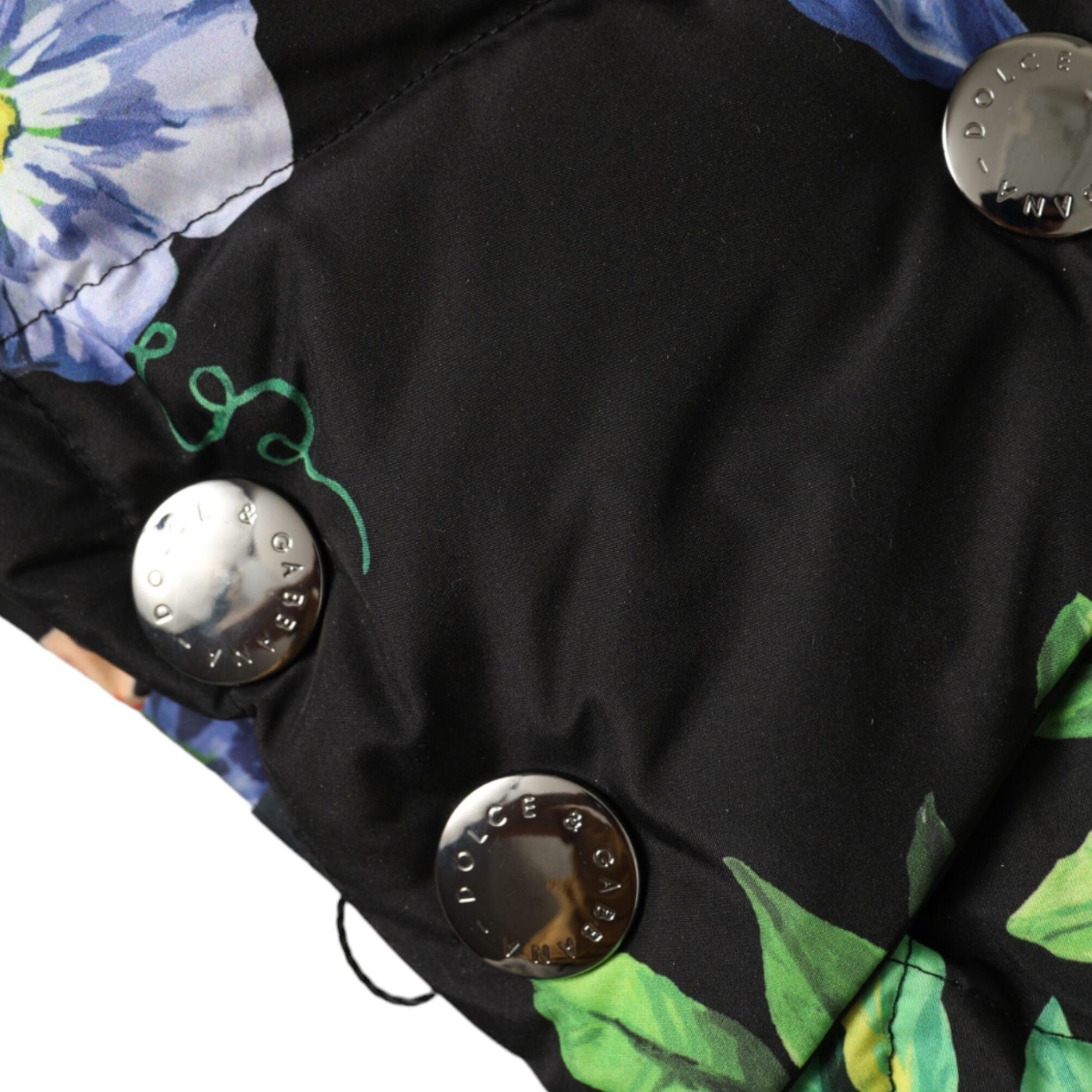 Dolce & Gabbana Black Floral Print Whole Head Wrap Hat