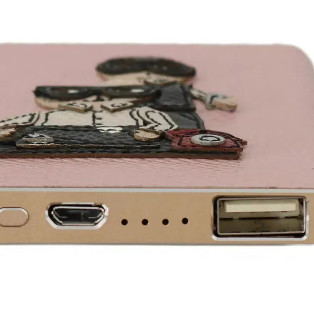 Dolce & Gabbana Charger USB Pink Leather #DGFAMILY Power Ban