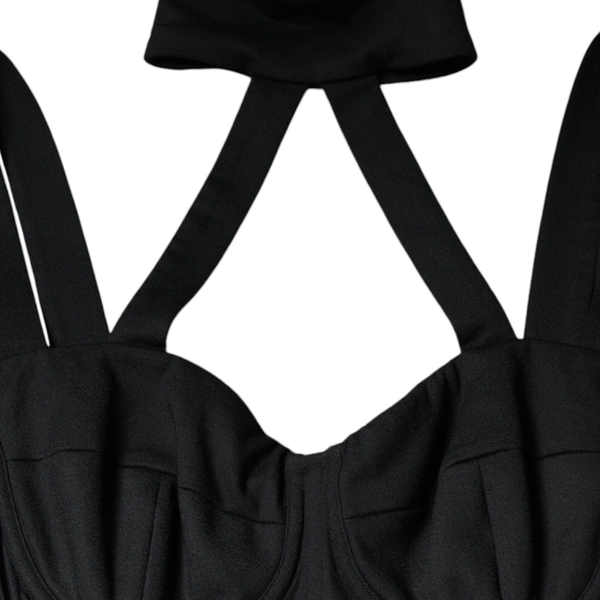 Dolce & Gabbana Black Cut Out Sleeveless Bodycon Mini Dress