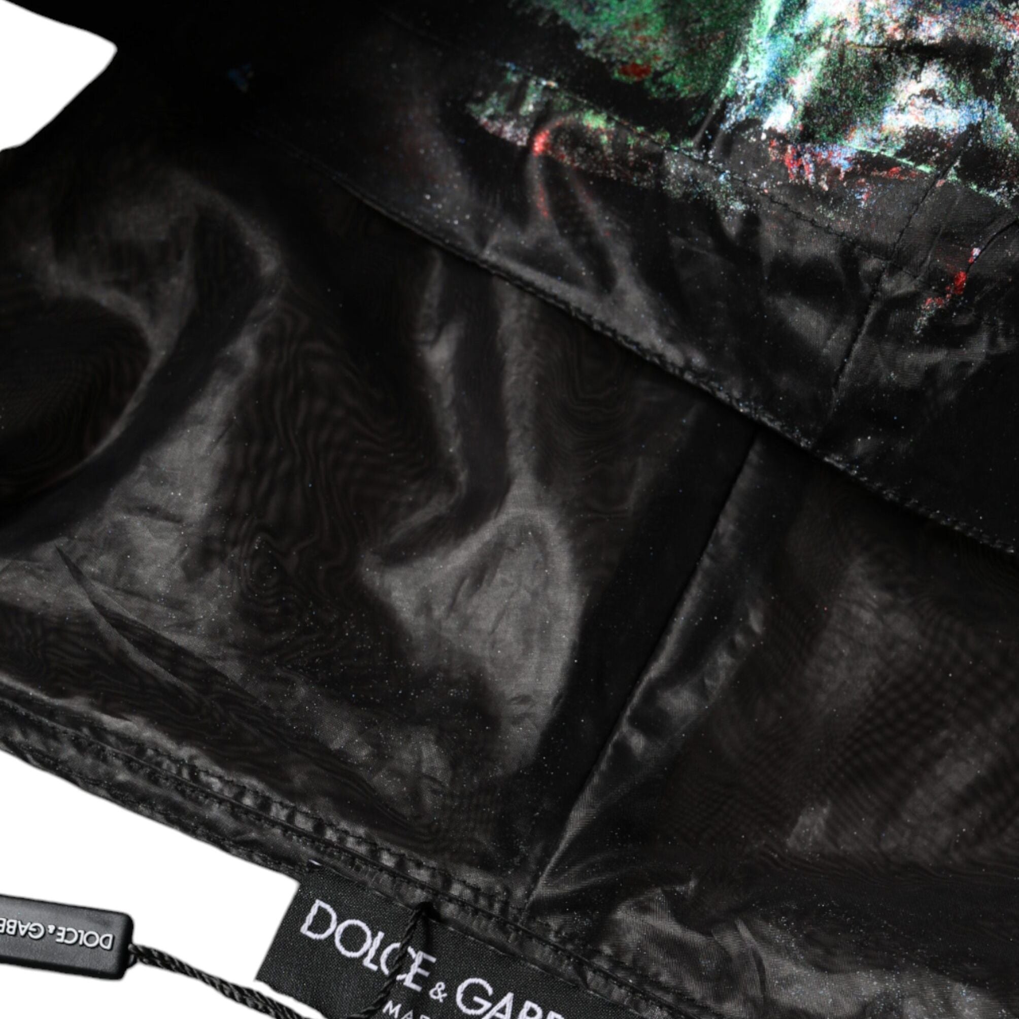 Dolce & Gabbana Multicolor Print Hooded Sweatshirt Sweater