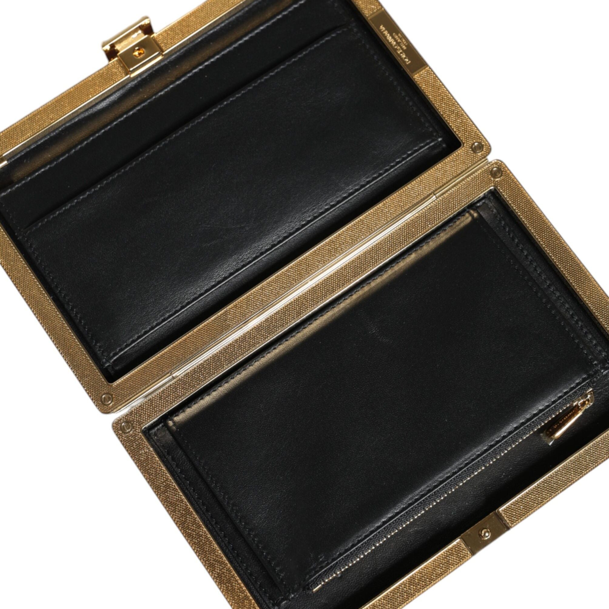 Dolce & Gabbana Maroon Leather Clutch Evening Crossbody Bag