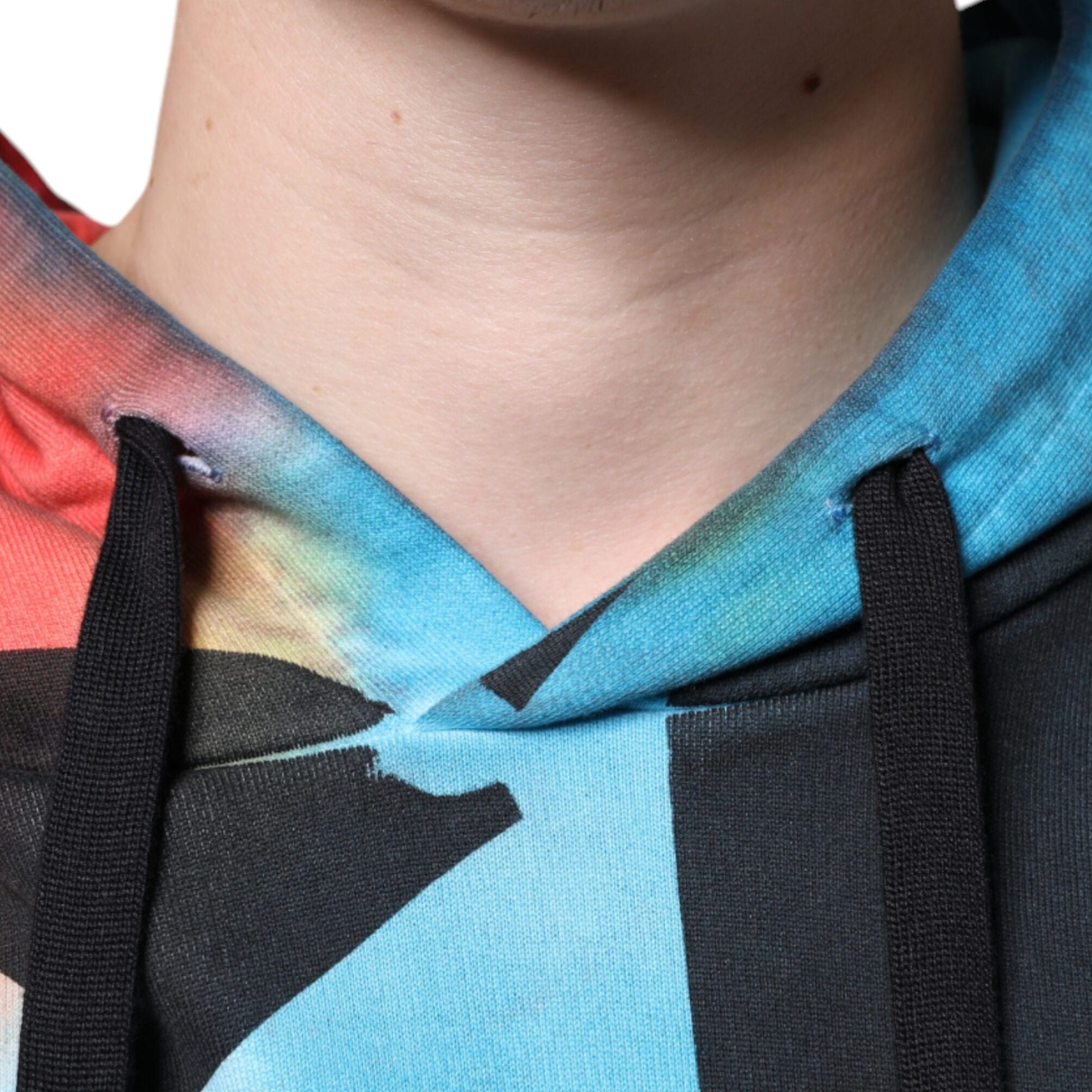 Dolce & Gabbana Multicolor Tie Dye Hooded Sweatshirt Sweater