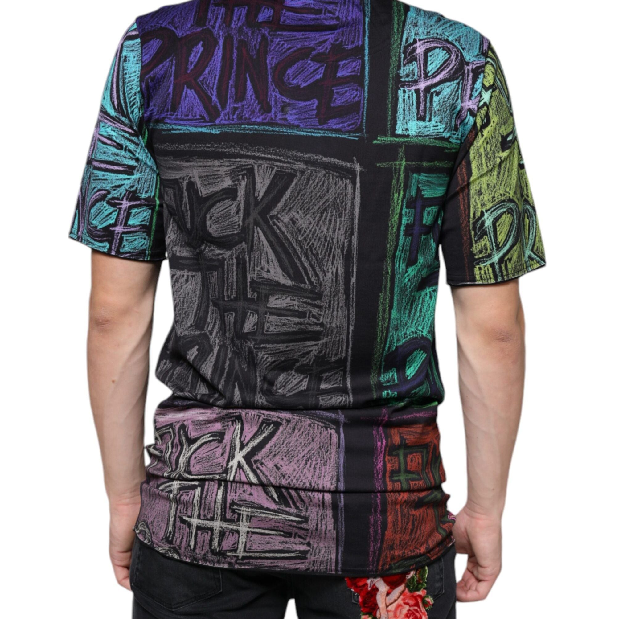 Dolce & Gabbana Multicolor Graphic Print Cotton T-shirt