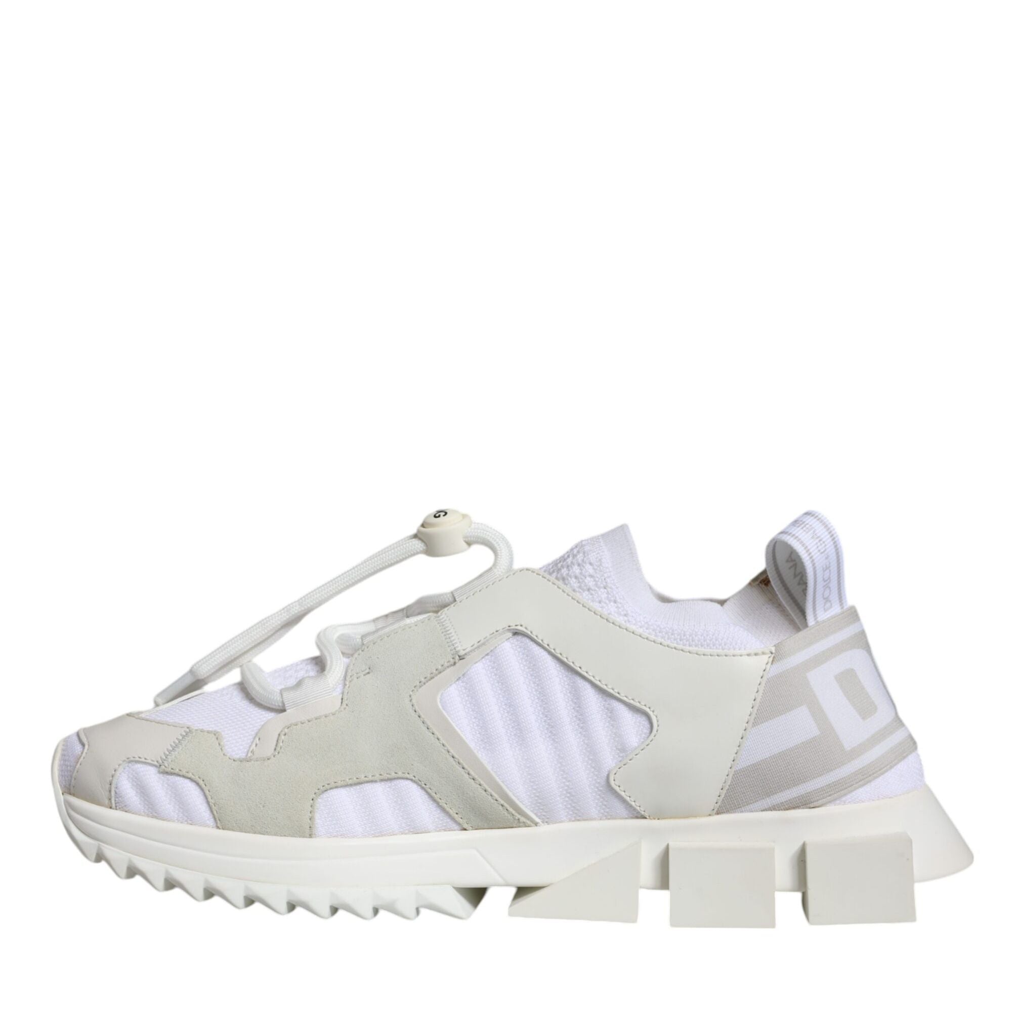Dolce & Gabbana White Mesh Sorrento Trekking Sneakers Shoes