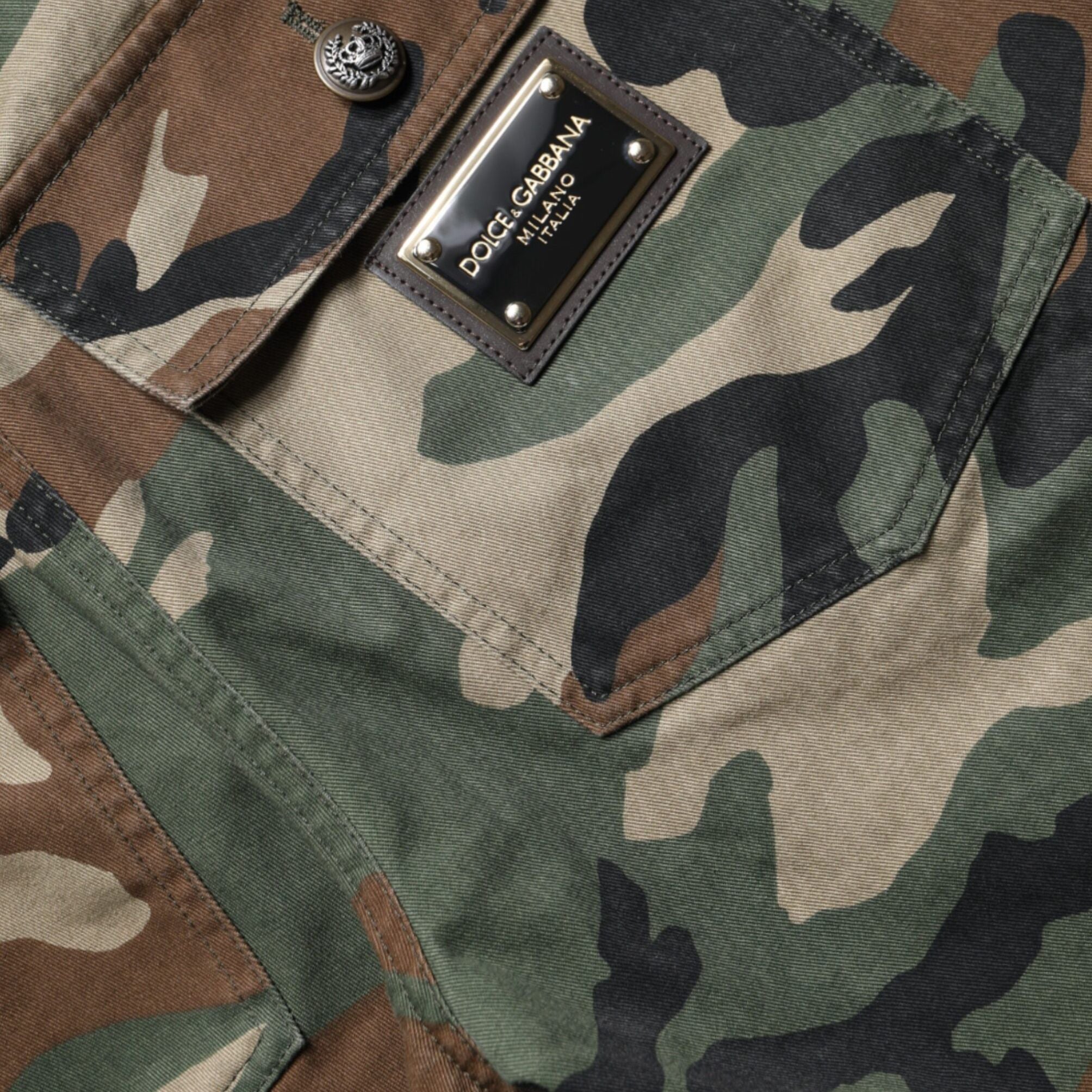 Dolce & Gabbana Multicolor Camouflage Cargo Pants
