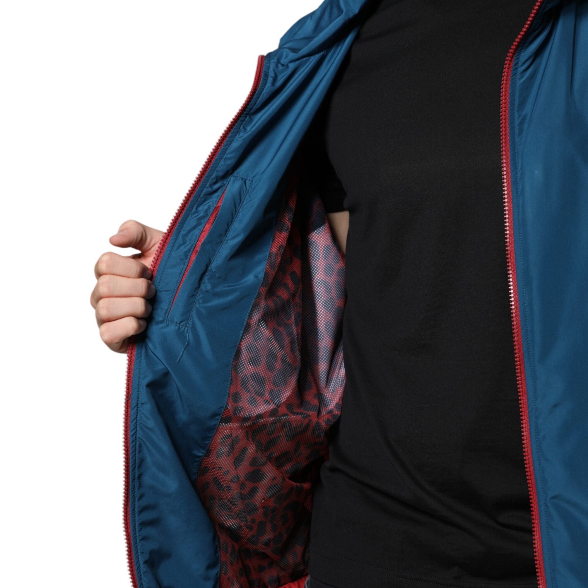 Dolce & Gabbana Multicolor Polyester Full Zip Jacket
