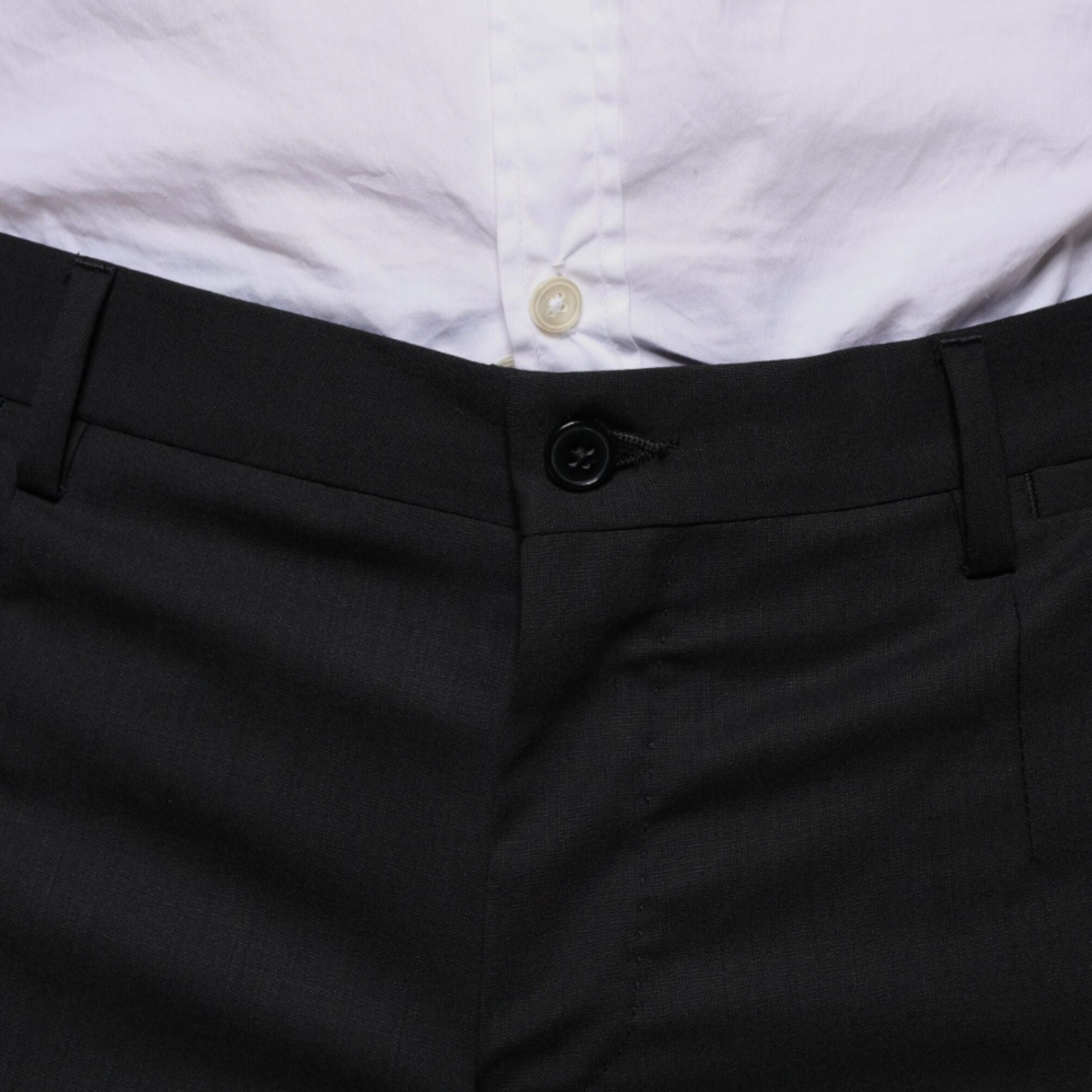 Dolce & Gabbana Black Wool Skinny Dress Formal Pants