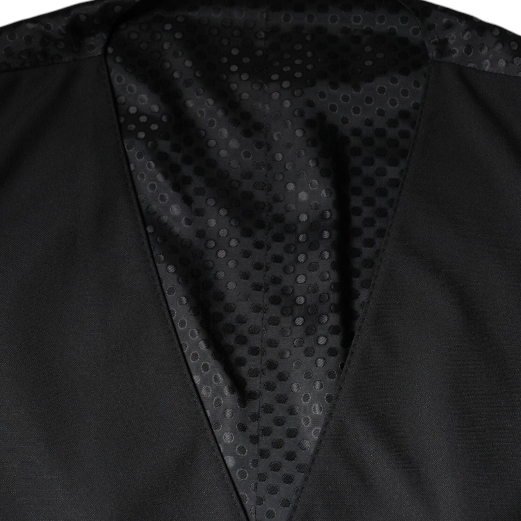 Dolce & Gabbana Black Wool Waistcoat Dress Formal Vest
