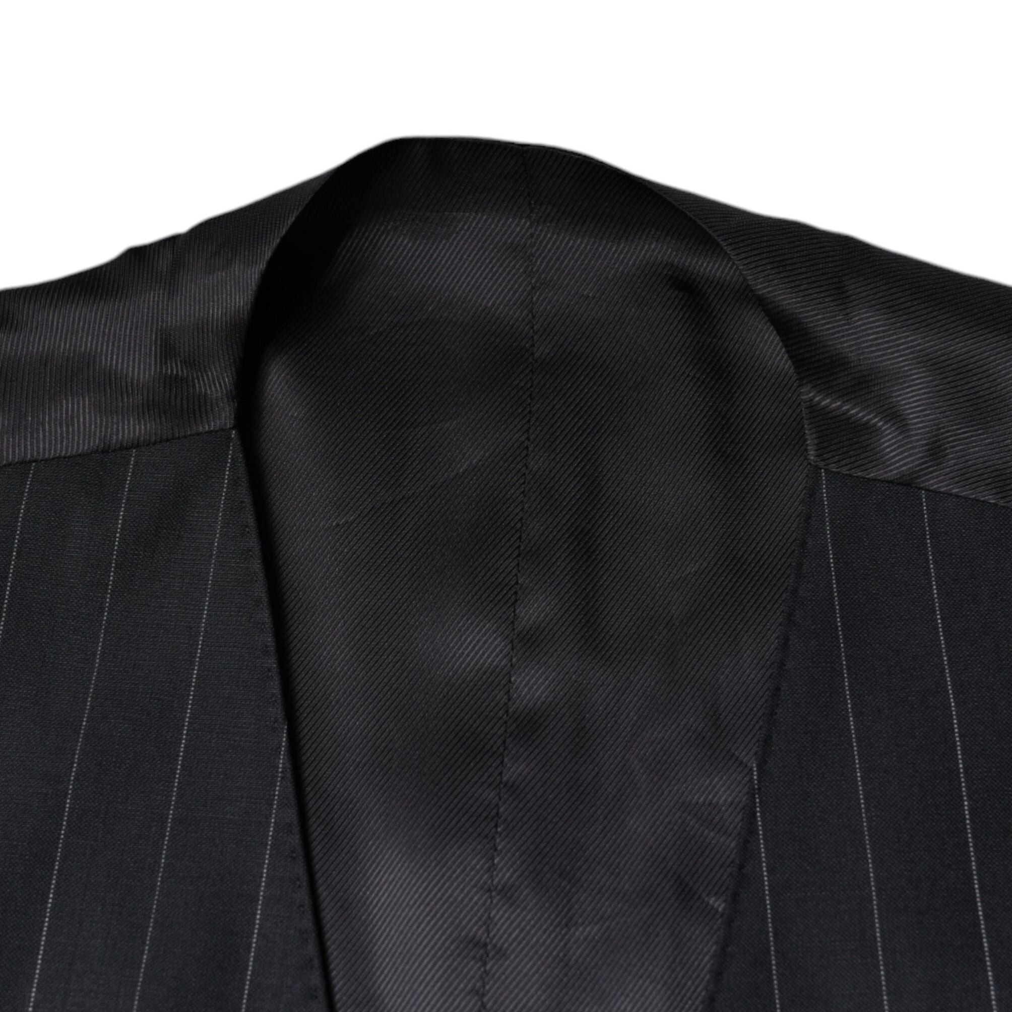 Dolce & Gabbana Black Leather Waistcoat Dress Formal Vest