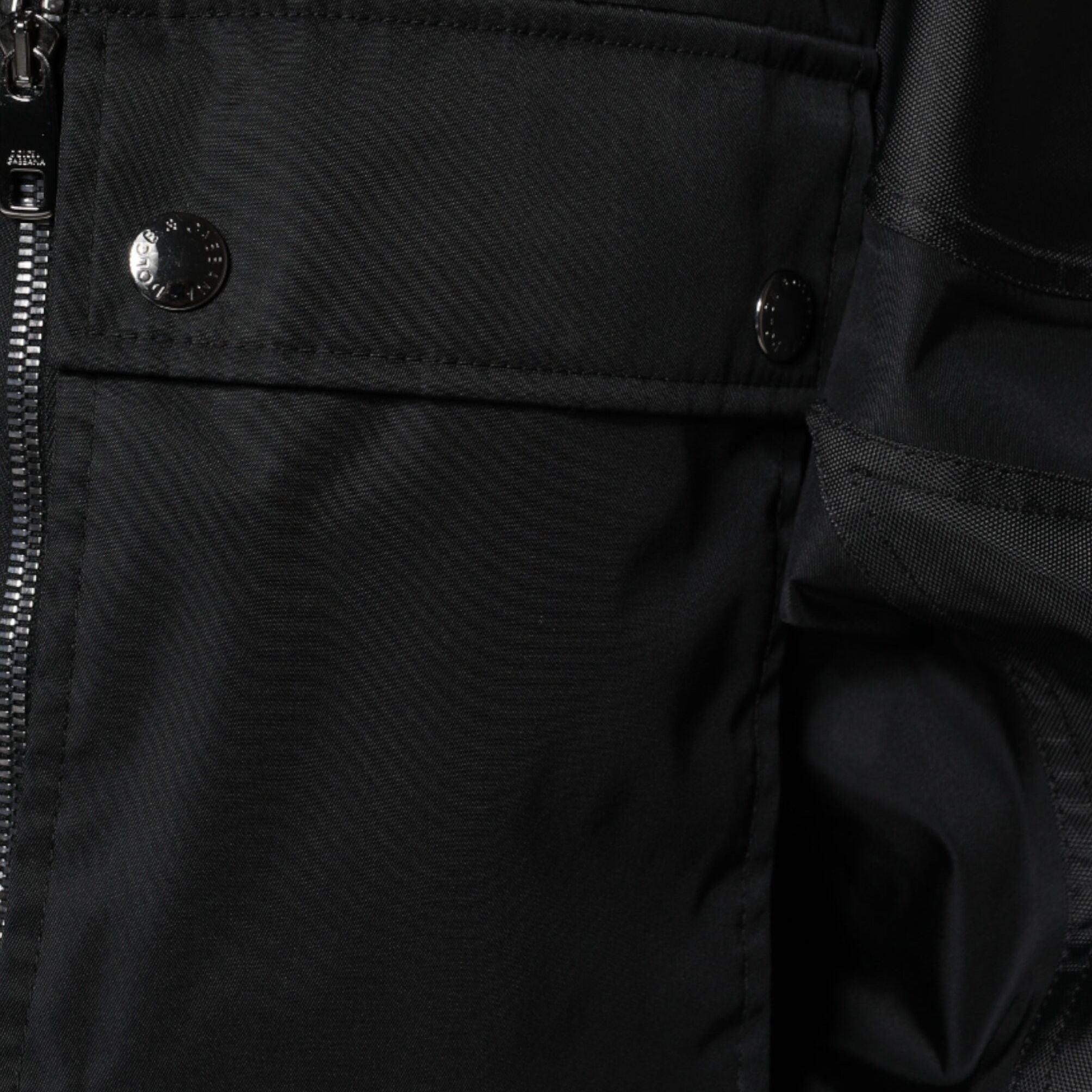 Dolce & Gabbana Black Nylon Winter Men Parka Coat Jacket