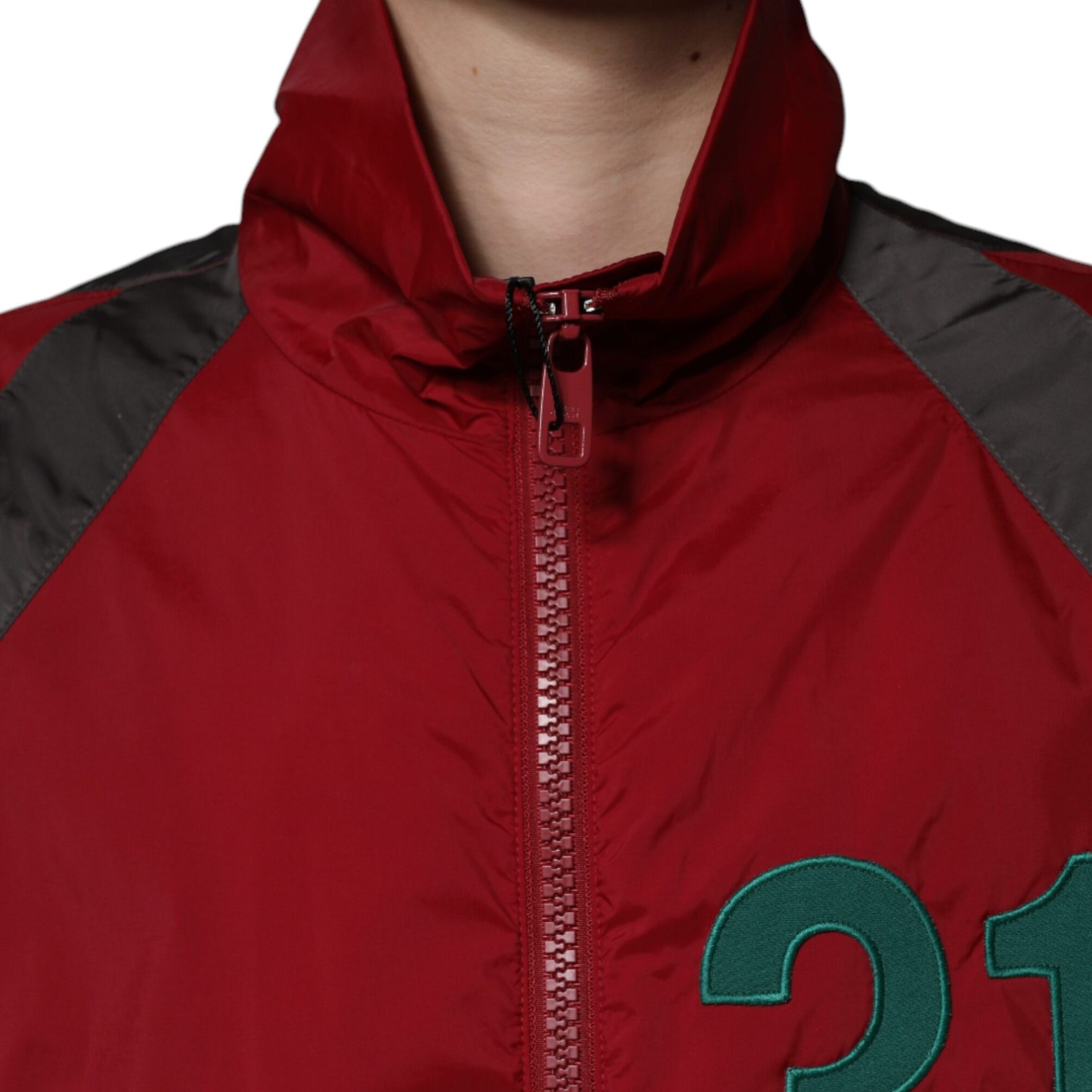 Dolce & Gabbana Multicolor Nylon Full Zip Windbreaker Jacket