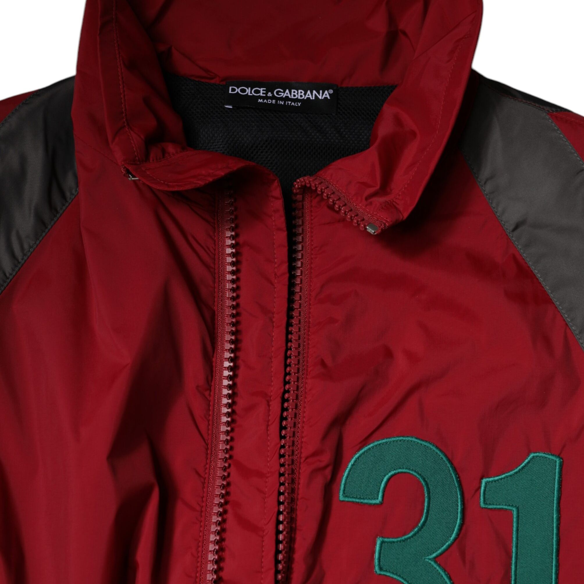 Dolce & Gabbana Multicolor Nylon Full Zip Windbreaker Jacket