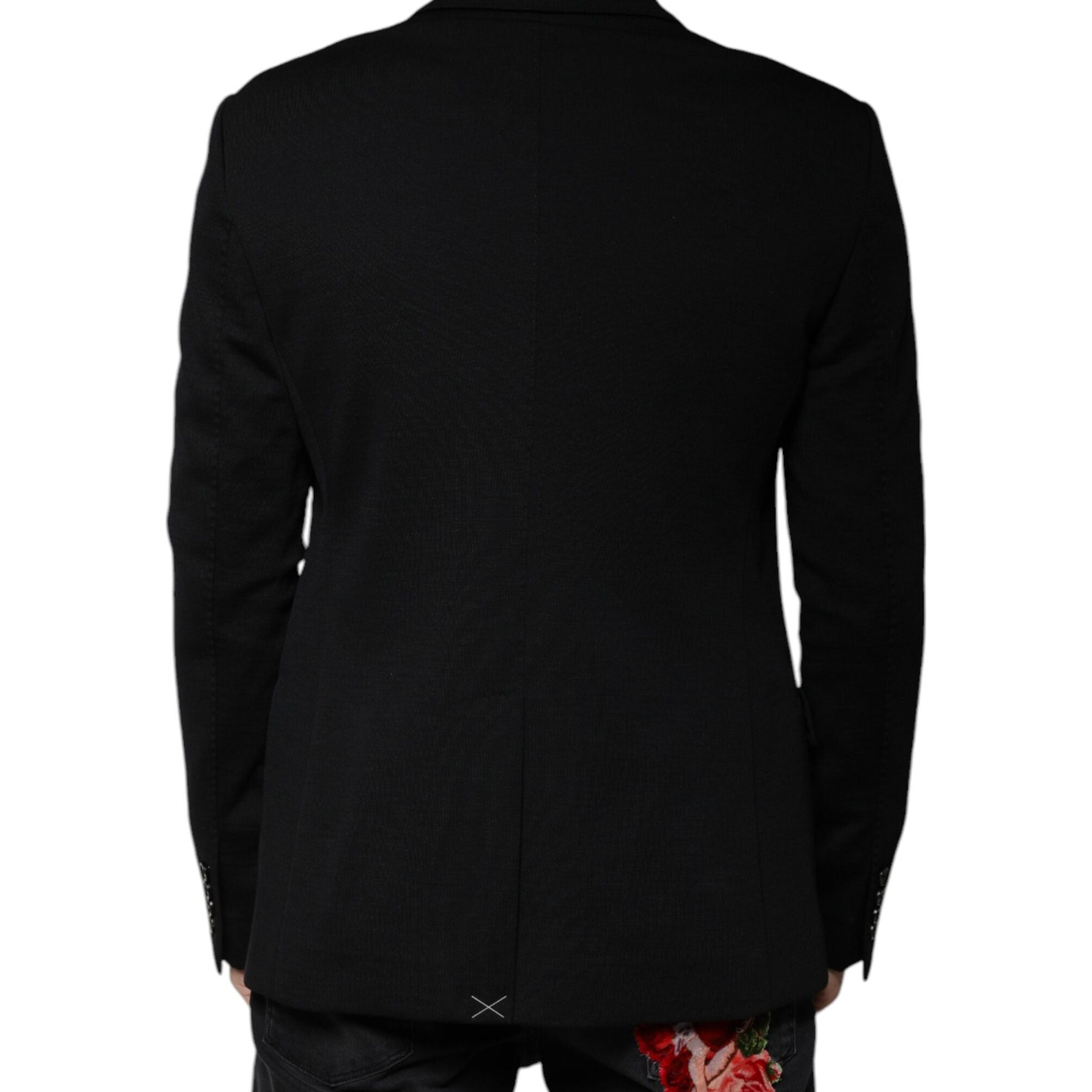 Dolce & Gabbana Black Wool Single Breasted Formal Blazer