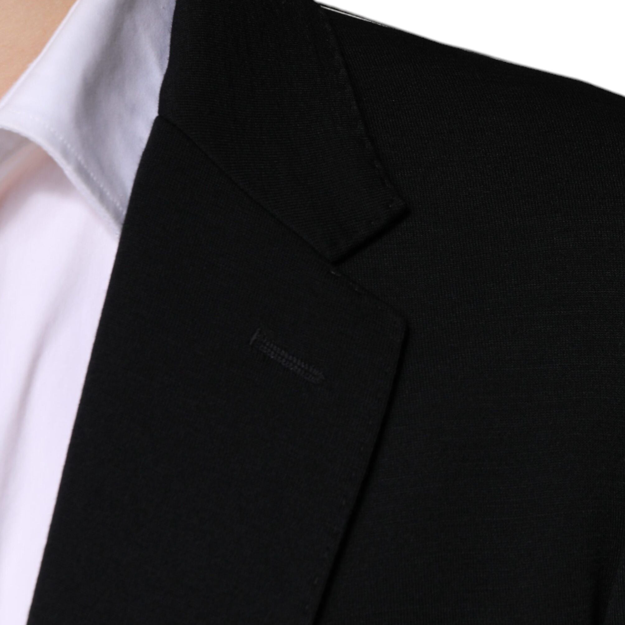 Dolce & Gabbana Black Wool Single Breasted Formal Blazer