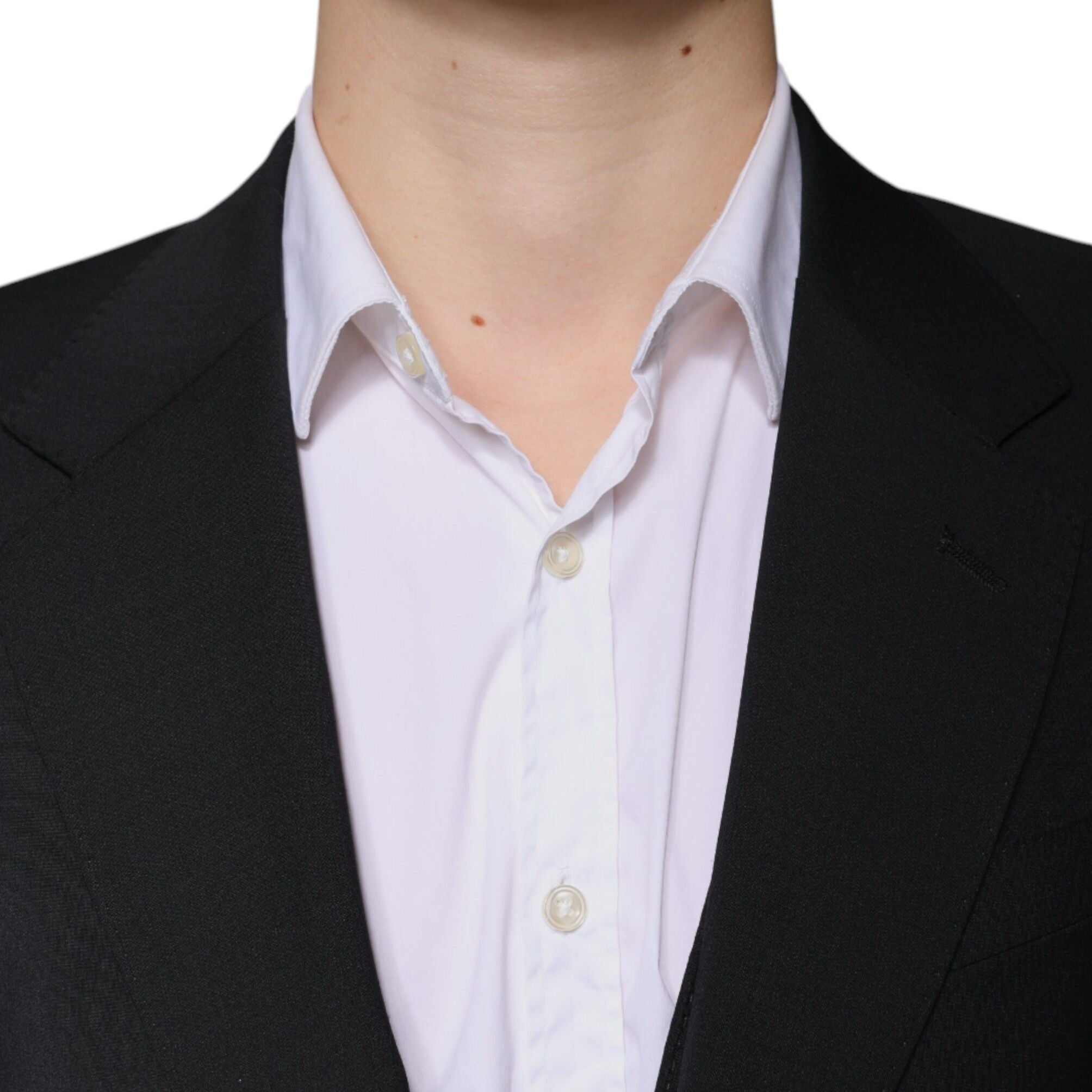 Dolce & Gabbana Black Wool 3 Piece Slim Fit Formal Men Suit