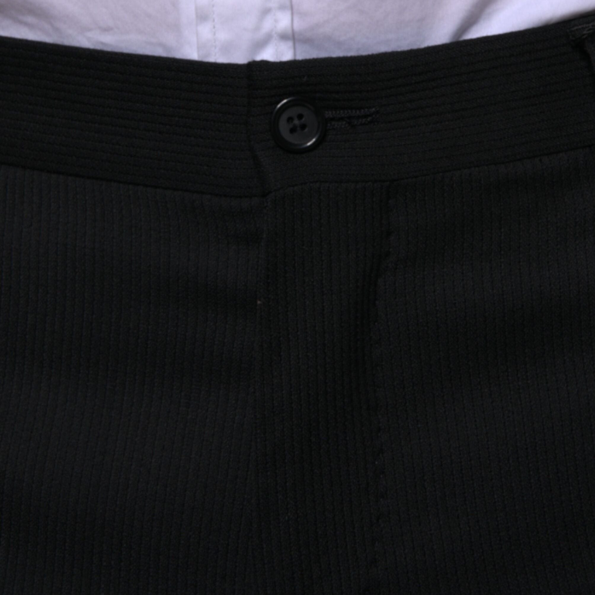 Dolce & Gabbana Black Wool Skinny Formal Dress Pants