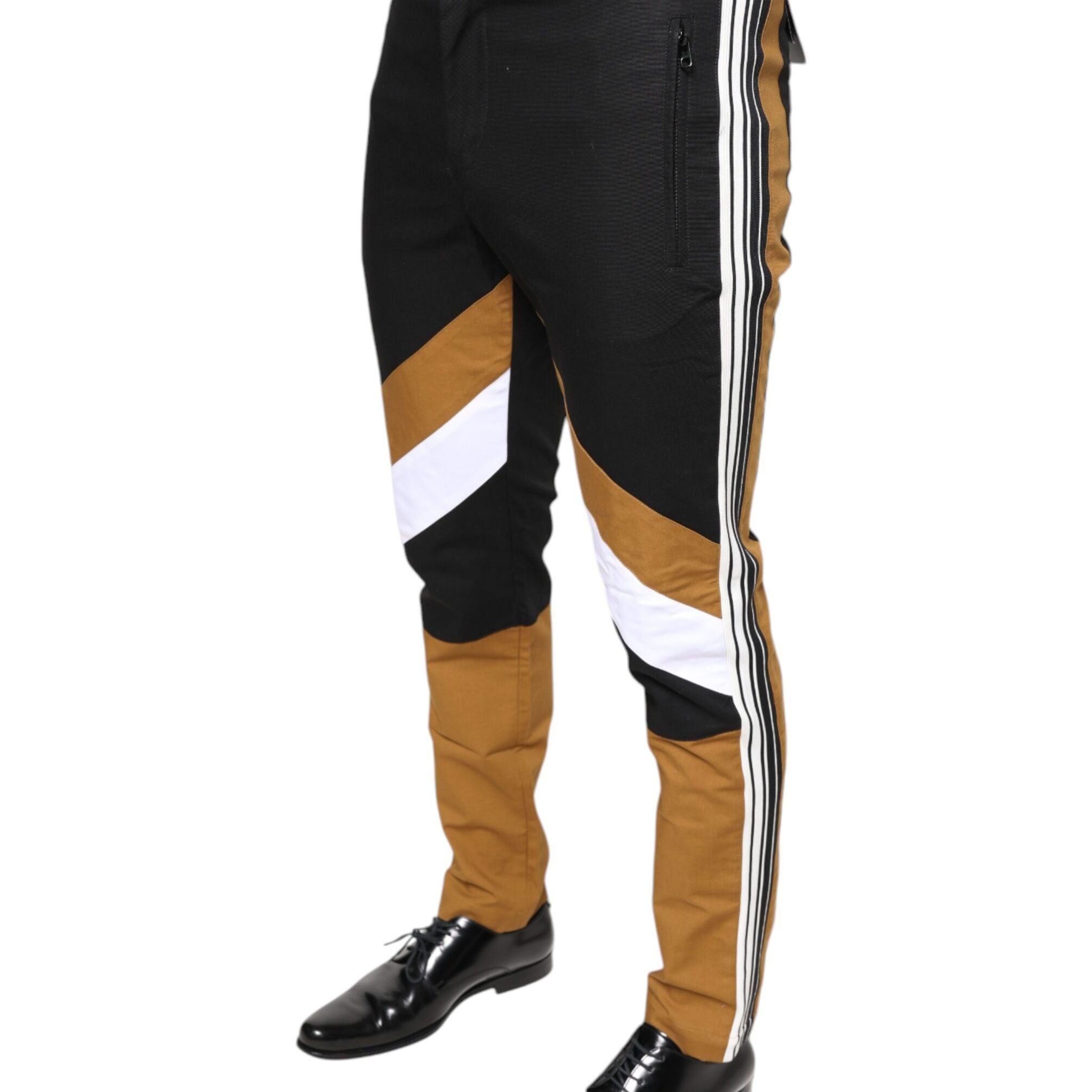 Dolce & Gabbana Multicolor Stripe Skinny Cotton Pants