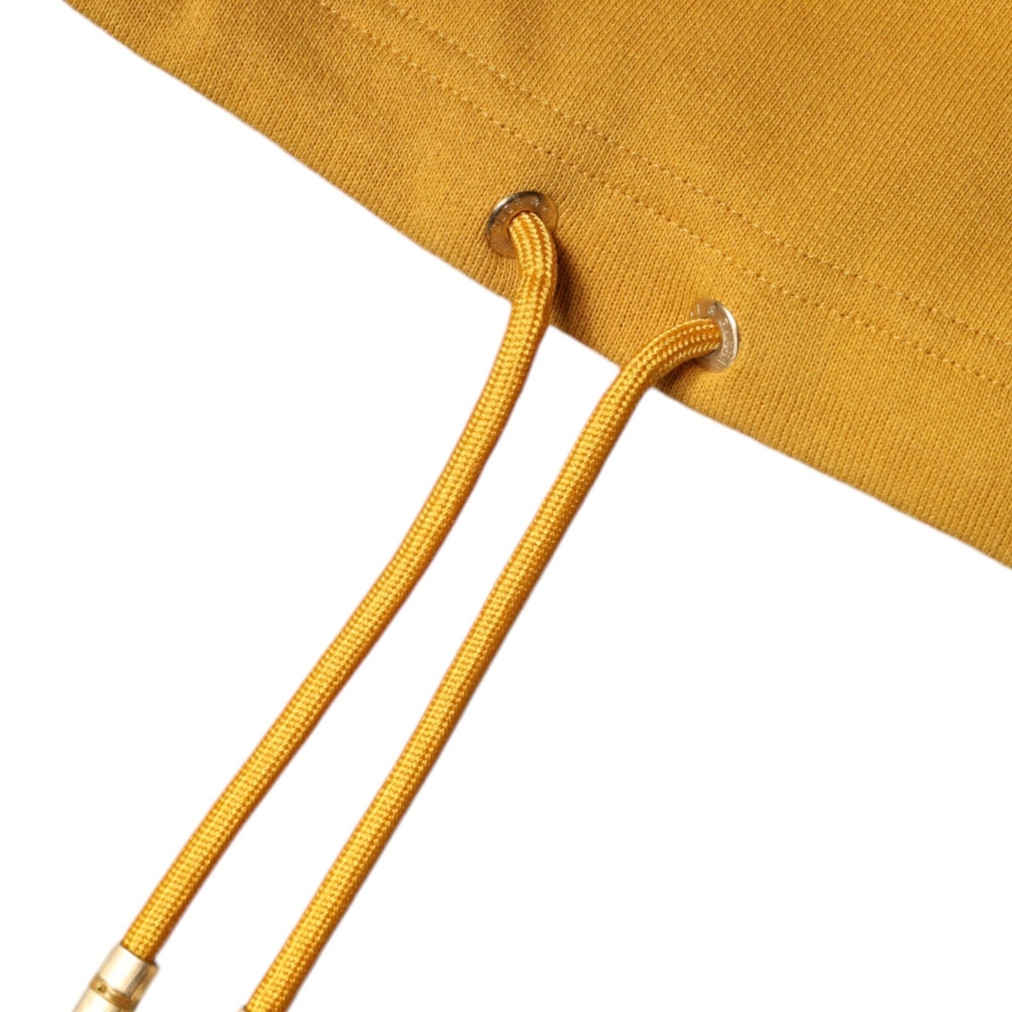 Dolce & Gabbana Mustard DG Hooded Men Sweatshirt Sweater