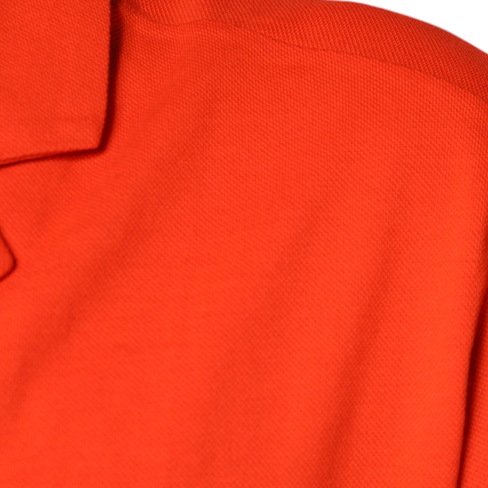 Dolce & Gabbana Orange Cotton Button Down Casual Polo Shirt