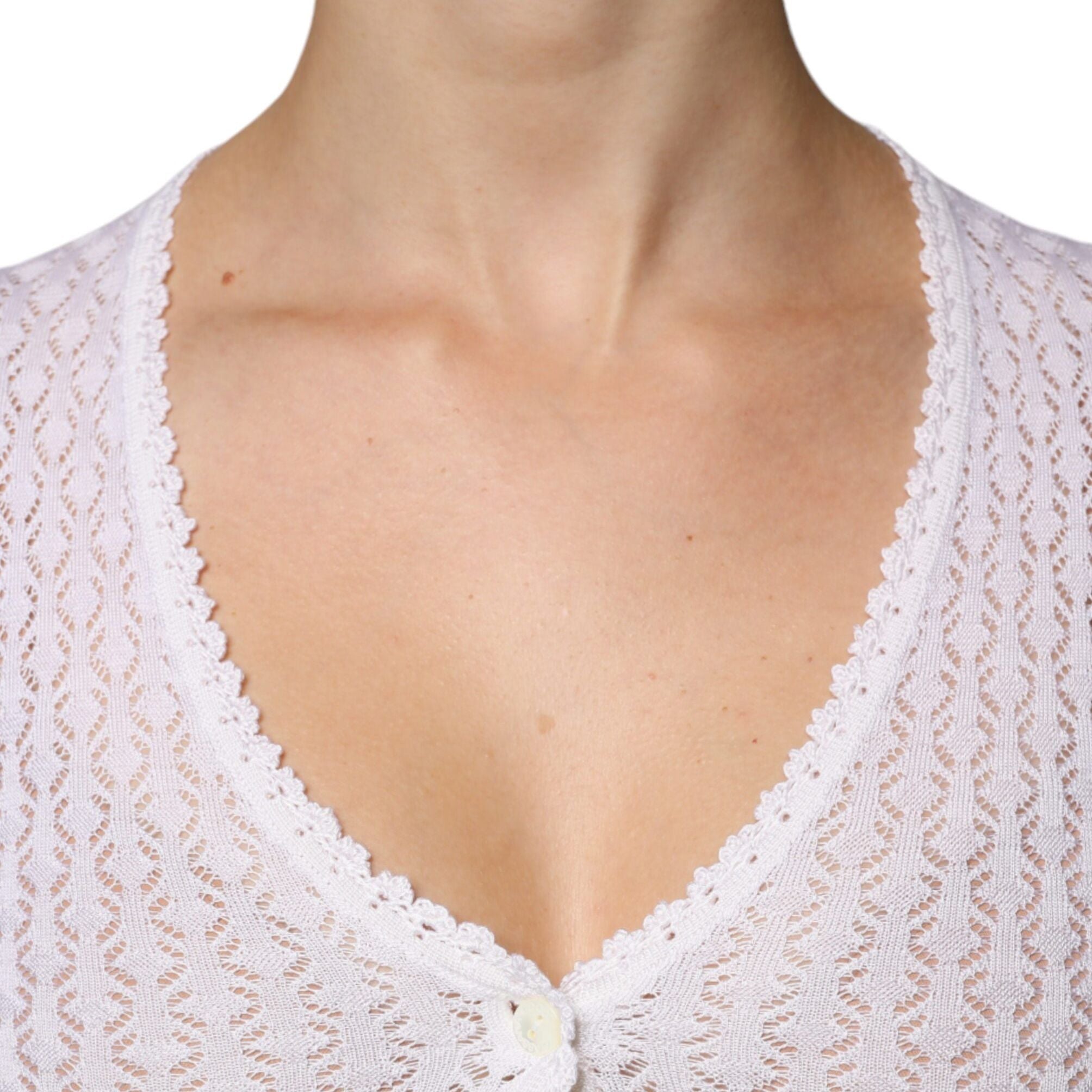 Dolce & Gabbana White Silk Button Down Cardigan Sweater