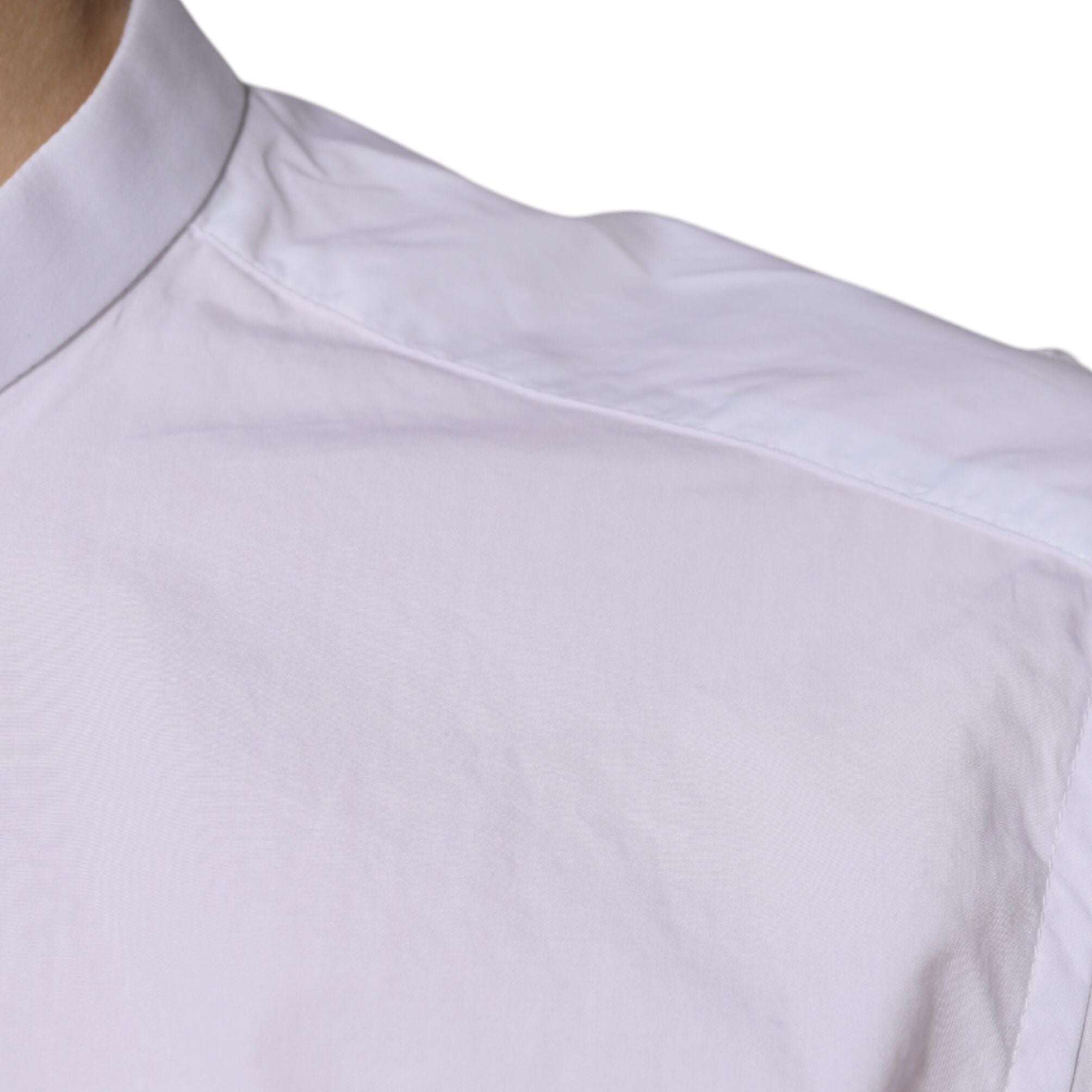 Dolce & Gabbana White Cotton Slim Fit MARTINI Dress Shirt