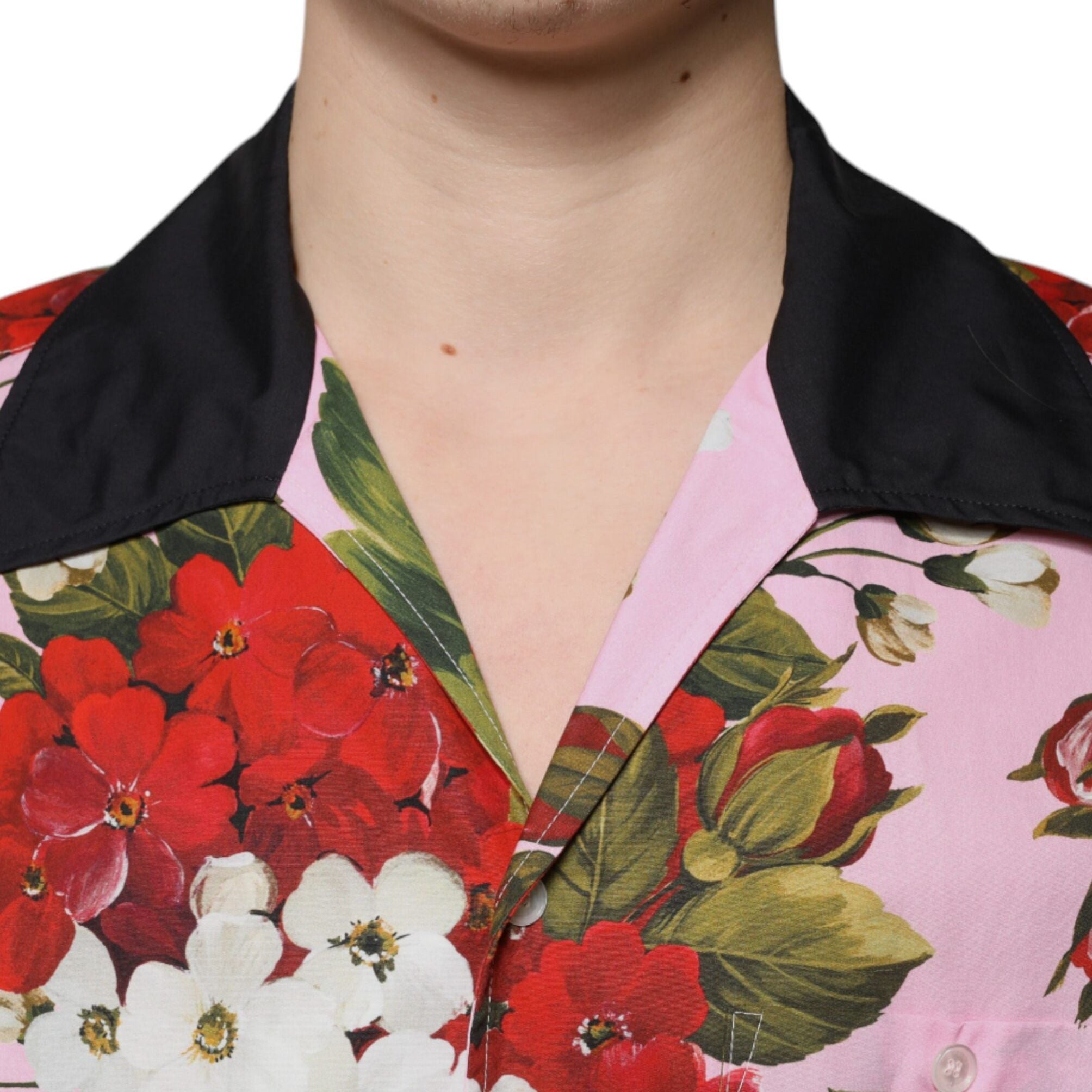 Dolce & Gabbana Multicolor Floral Button Down Casual Shirt
