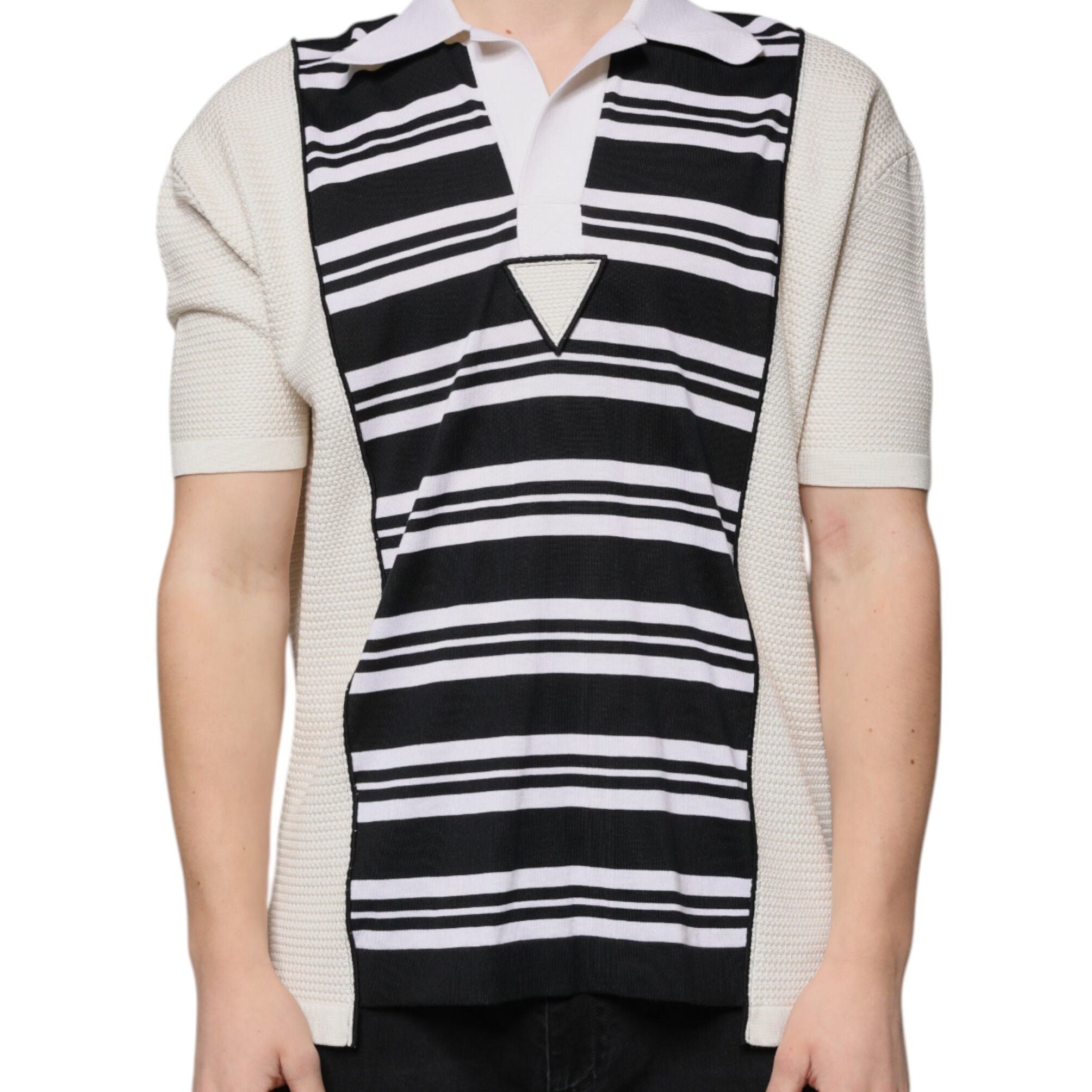 Dolce & Gabbana Multicolor Stripe Collared Polo T-shirt