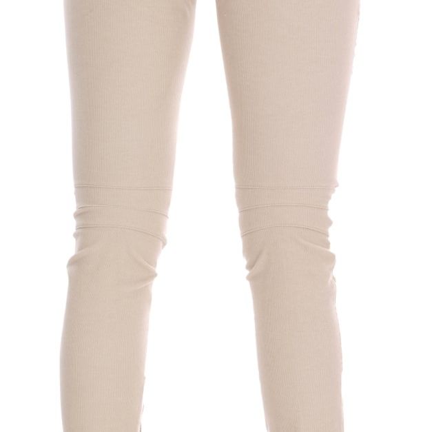 Ermanno Scervino Beige Slim Jeans Corduroy Skinny Pants