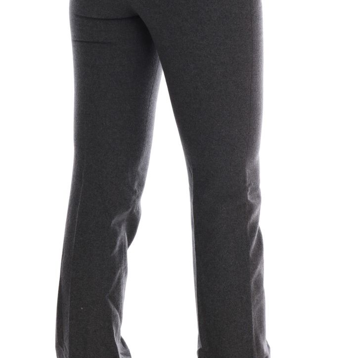 Ermanno Scervino Gray Wool Stretch Slim Pants