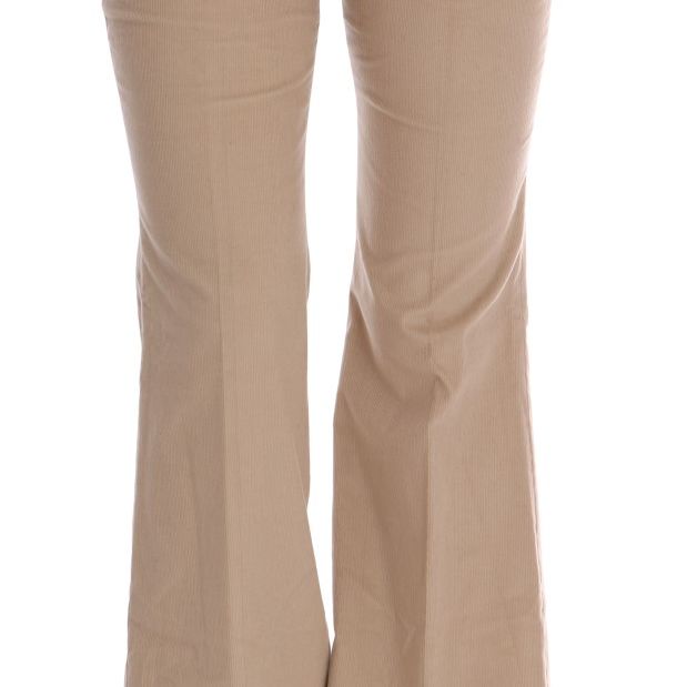 Ermanno Scervino Beige Cotton Bootcut Pants