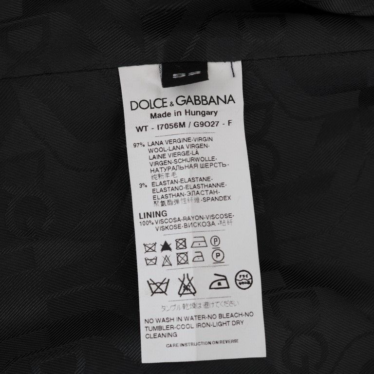 Dolce & Gabbana Gray Wool Stretch Vest