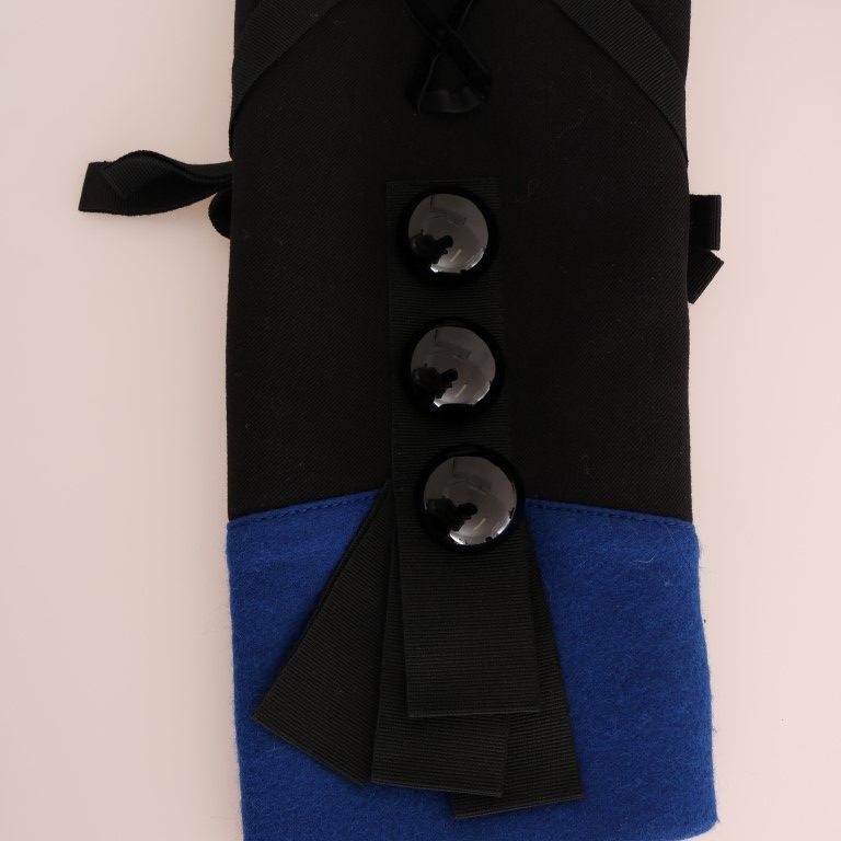 Dolce & Gabbana Black Wool Trench Jacket