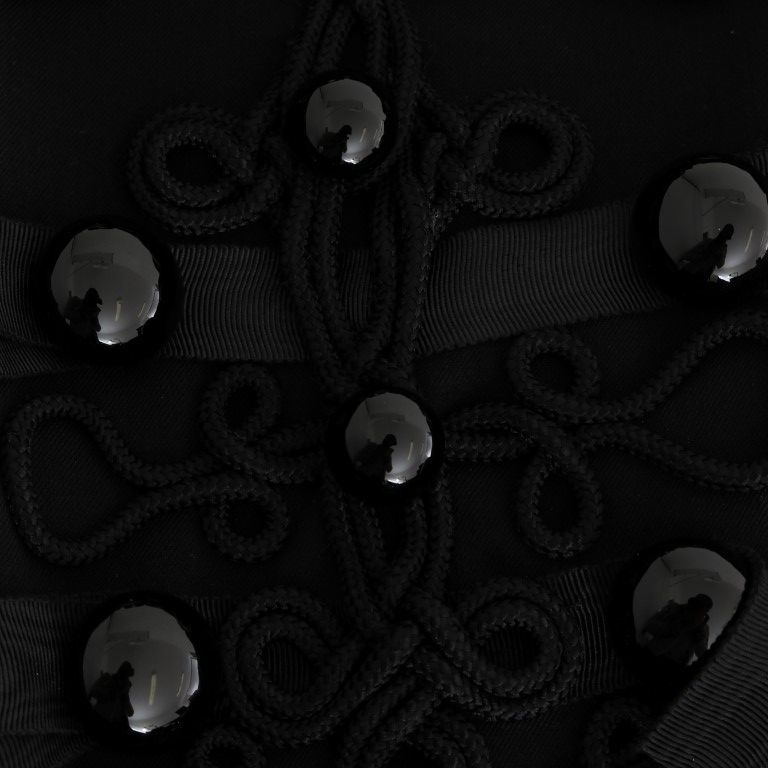 Dolce & Gabbana Black Wool Trench Jacket