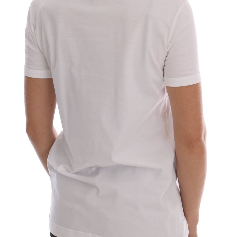 Dolce & Gabbana White Cotton Fairy Tale T-Shirt