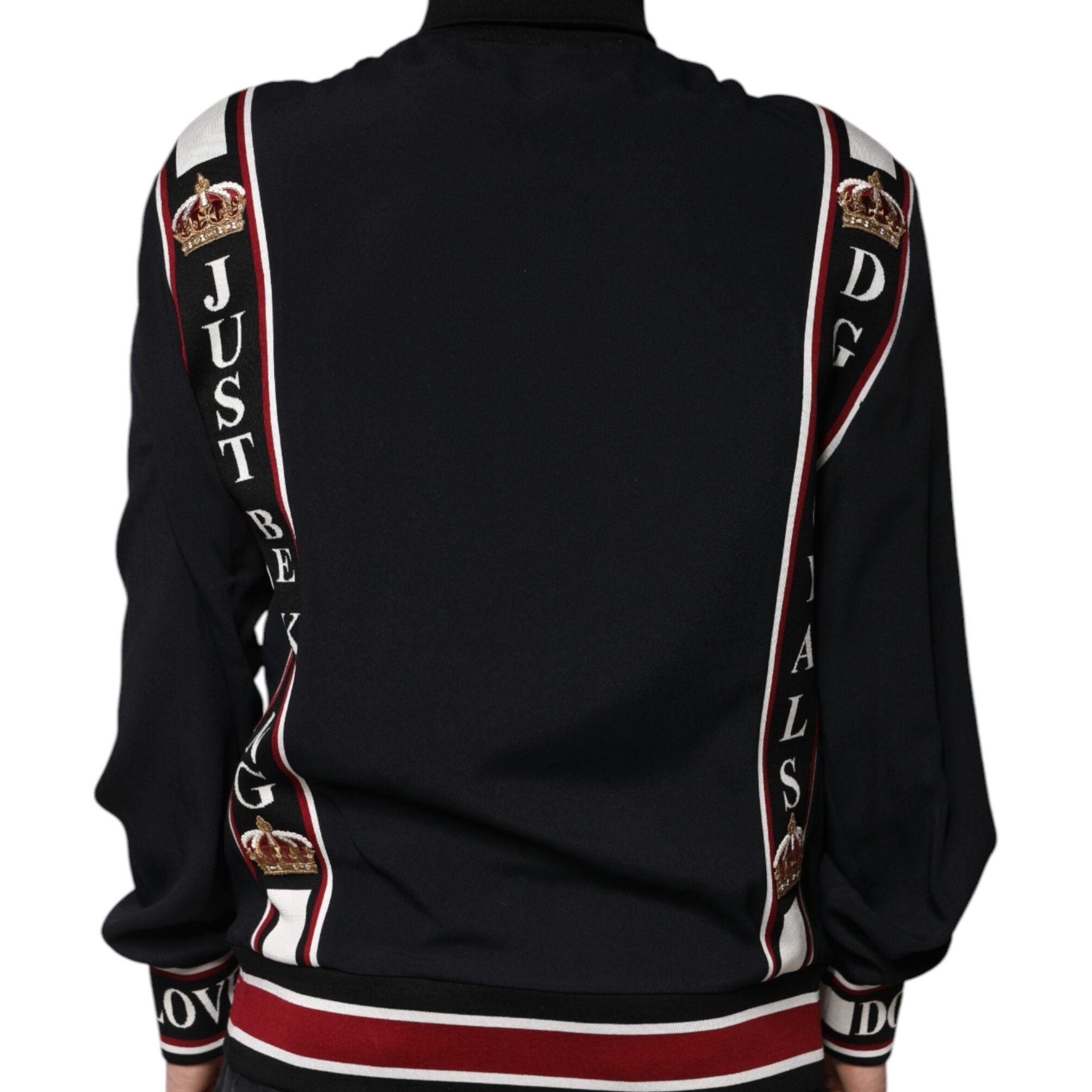 Dolce & Gabbana Black DG King Full Zip Sweatshirt Sweater