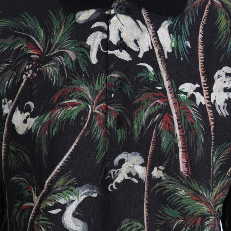 Dolce & Gabbana Black Volcano Sicily Short Sleeve T-Shirt