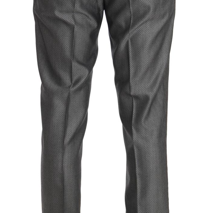 Dolce & Gabbana Black Stretch Crystal Bee Slim Fit Suit
