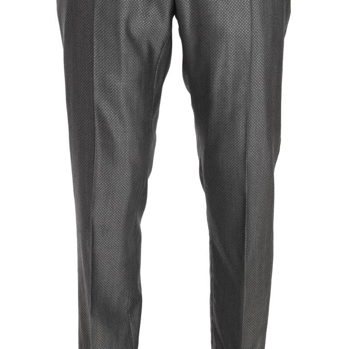 Dolce & Gabbana Black Stretch Crystal Bee Slim Fit Suit