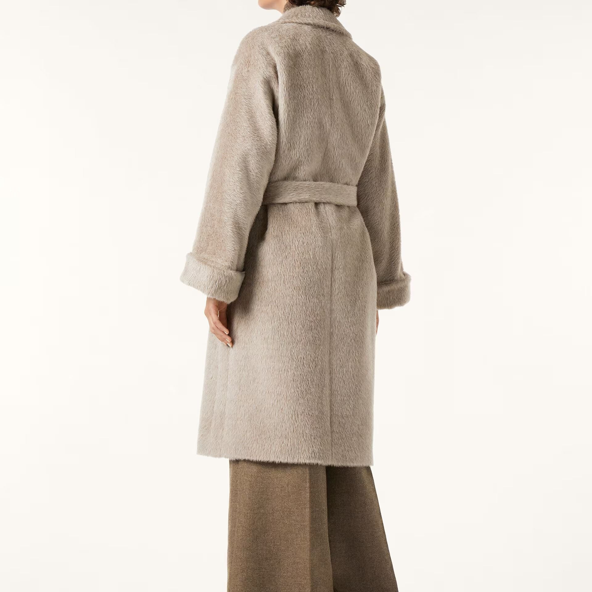 Loro Piana Maria Coat in Alpaca, Virgin Wool