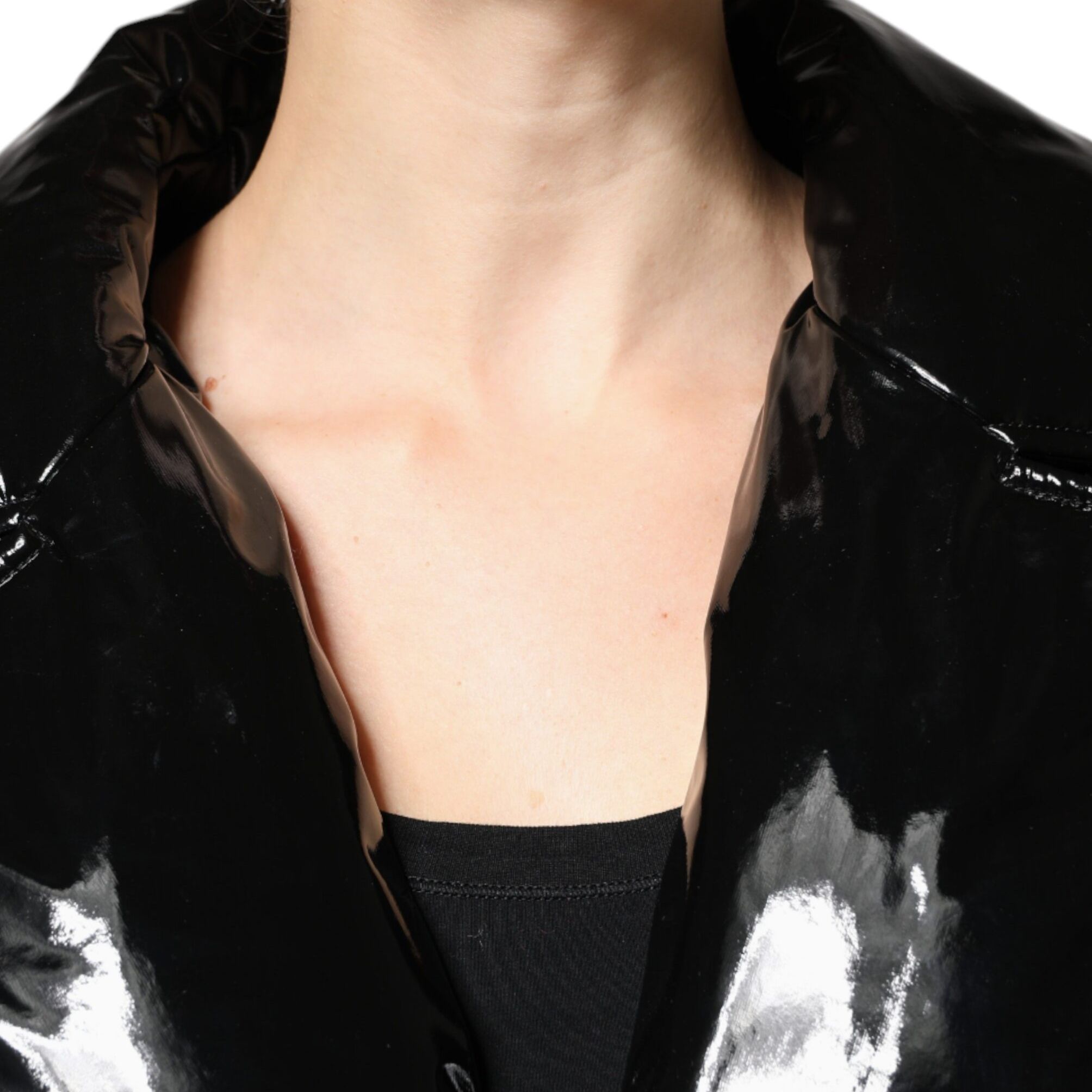Dolce & Gabbana Black Polyester Button Down Blouson Jacket