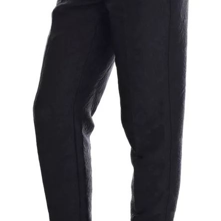 Dolce & Gabbana Black Floral Brocade High Waist Pants