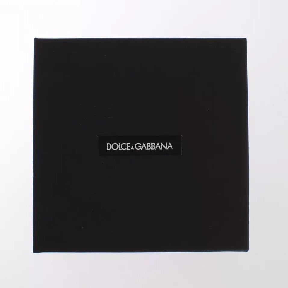 Dolce & Gabbana Multicolor Raffia Leather Clasp Finder Chain Keyring