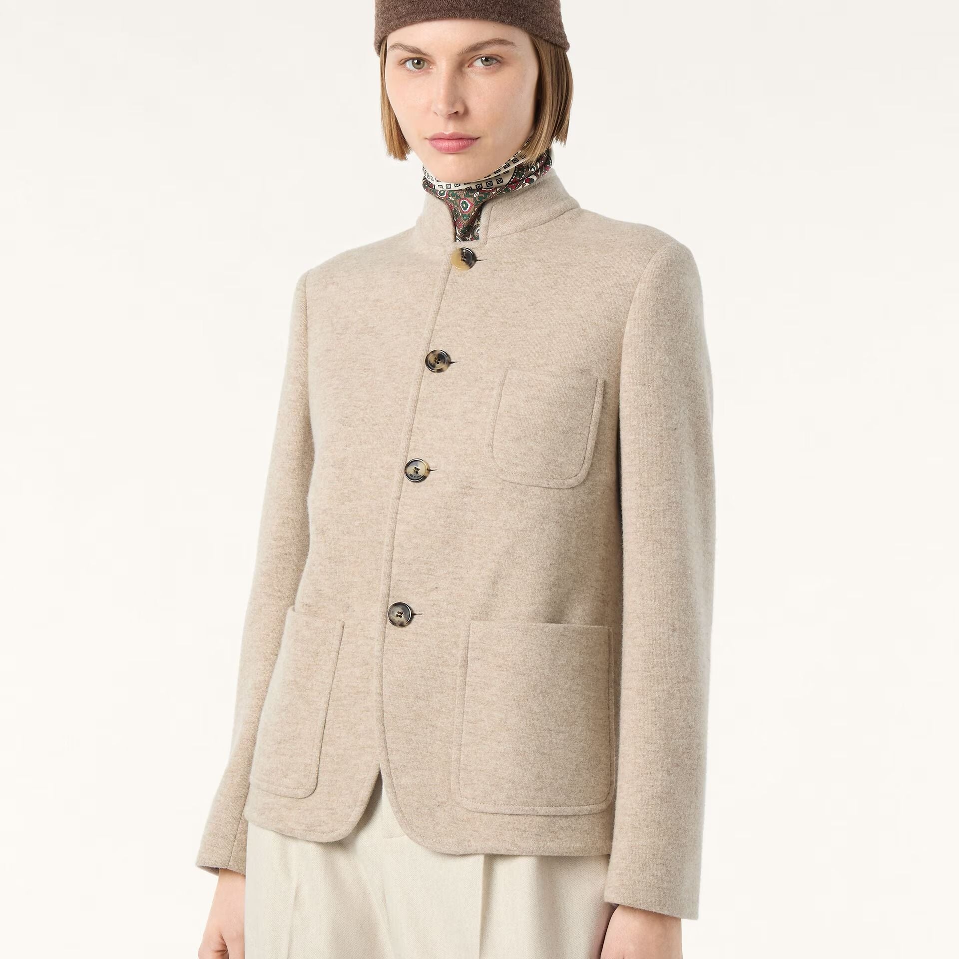 Loro Piana Spagna Mini Jacket in Jersey Novalis