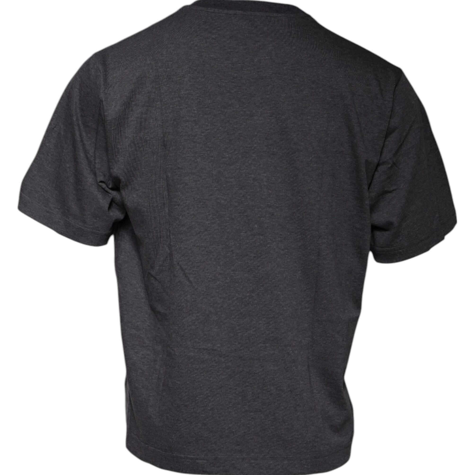 Dolce & Gabbana Dark Gray Crew Neck Short Sleeves T-shirt